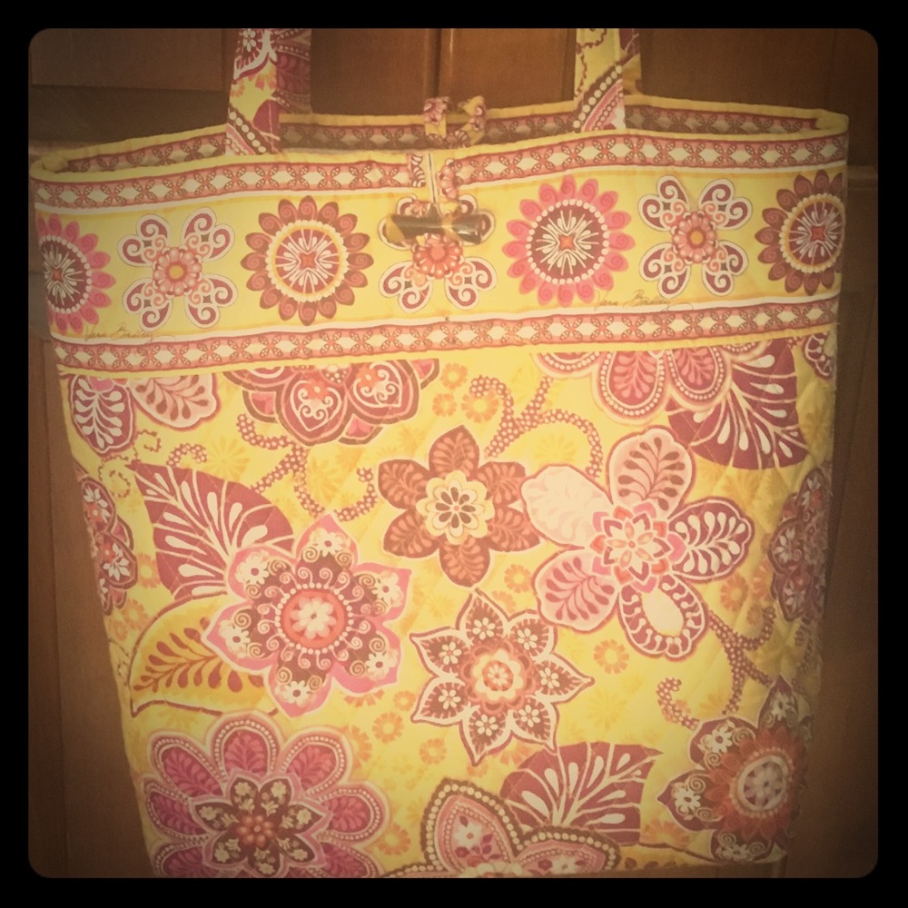 Vera Bradley Yellow Paisley Shoulder Bag